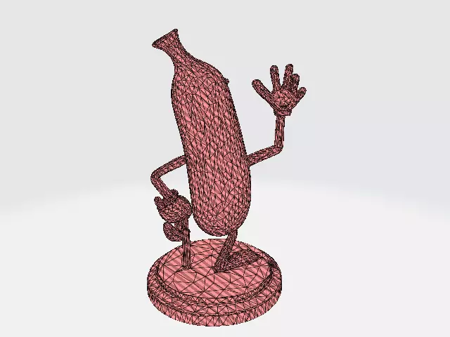 Banana Buddy  LowPoly 3d model 3D print model_39