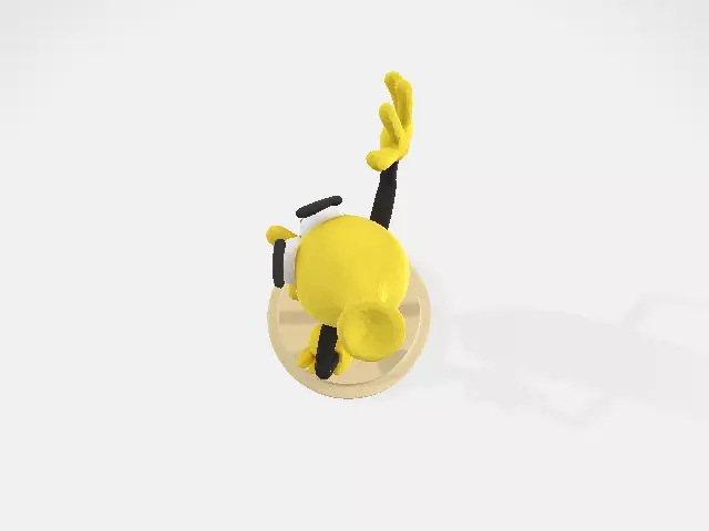 Banana Buddy  LowPoly 3d model 3D print model_21