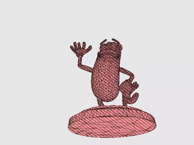 Banana Buddy  LowPoly 3d model 3D print model_44