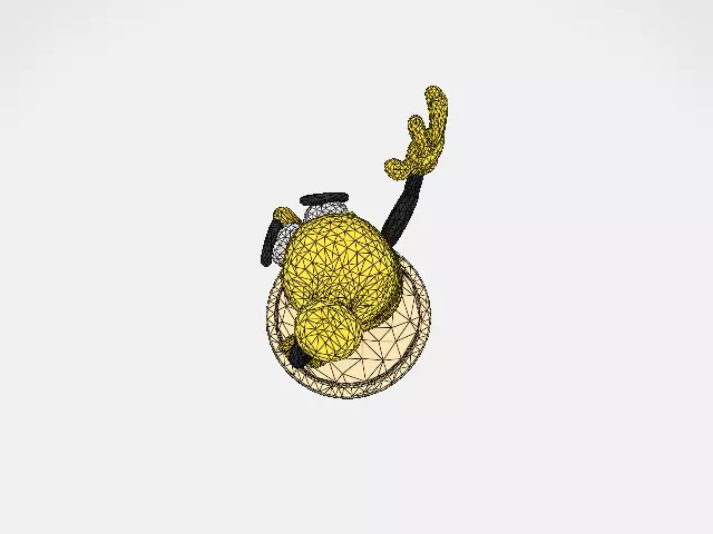 Banana Buddy  LowPoly 3d model 3D print model_36