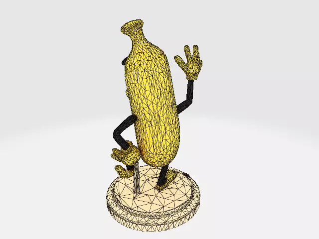 Banana Buddy  LowPoly 3d model 3D print model_47