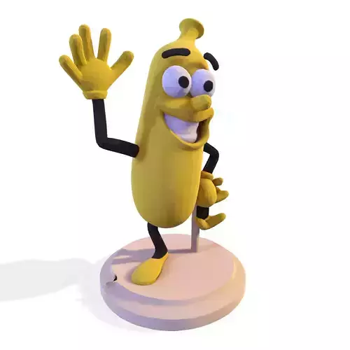 Banana Buddy  LowPoly 3d model