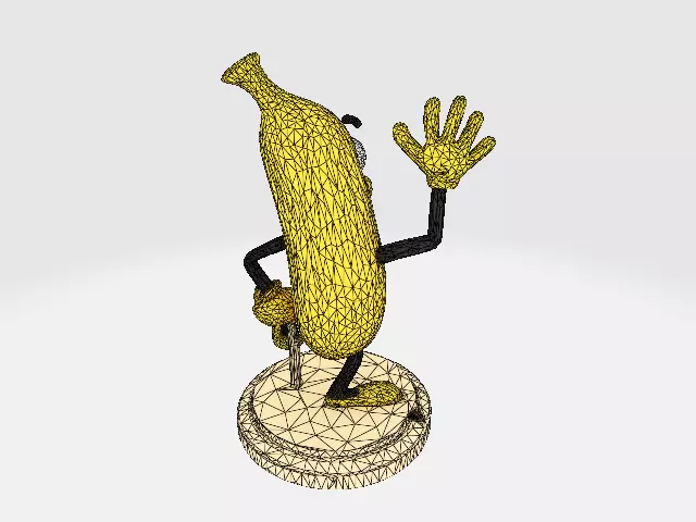 Banana Buddy  LowPoly 3d model 3D print model_31