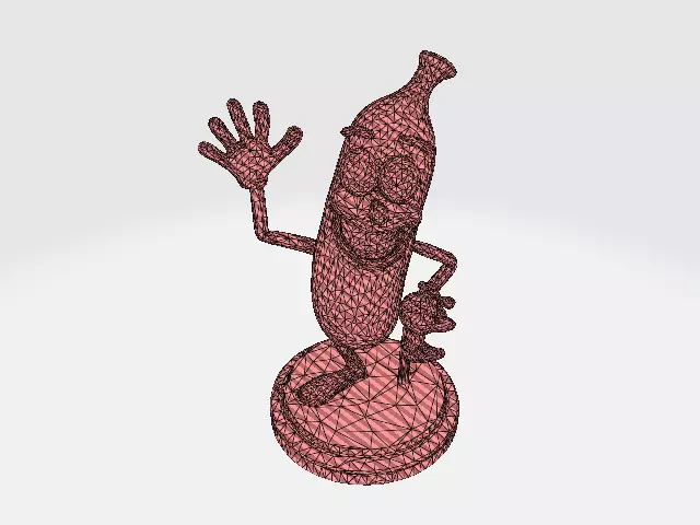 Banana Buddy  LowPoly 3d model 3D print model_37