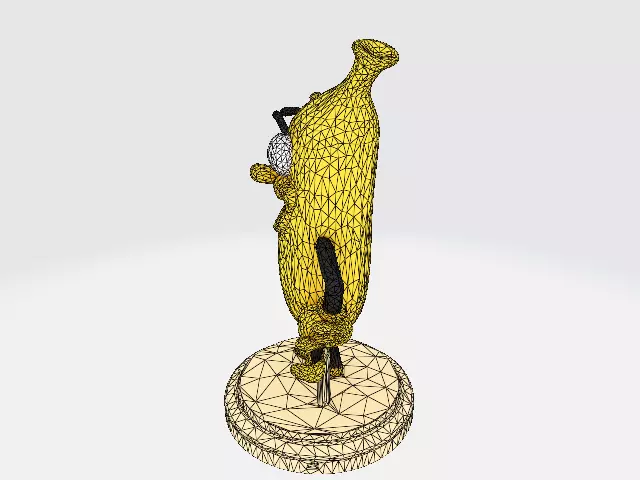 Banana Buddy  LowPoly 3d model 3D print model_33