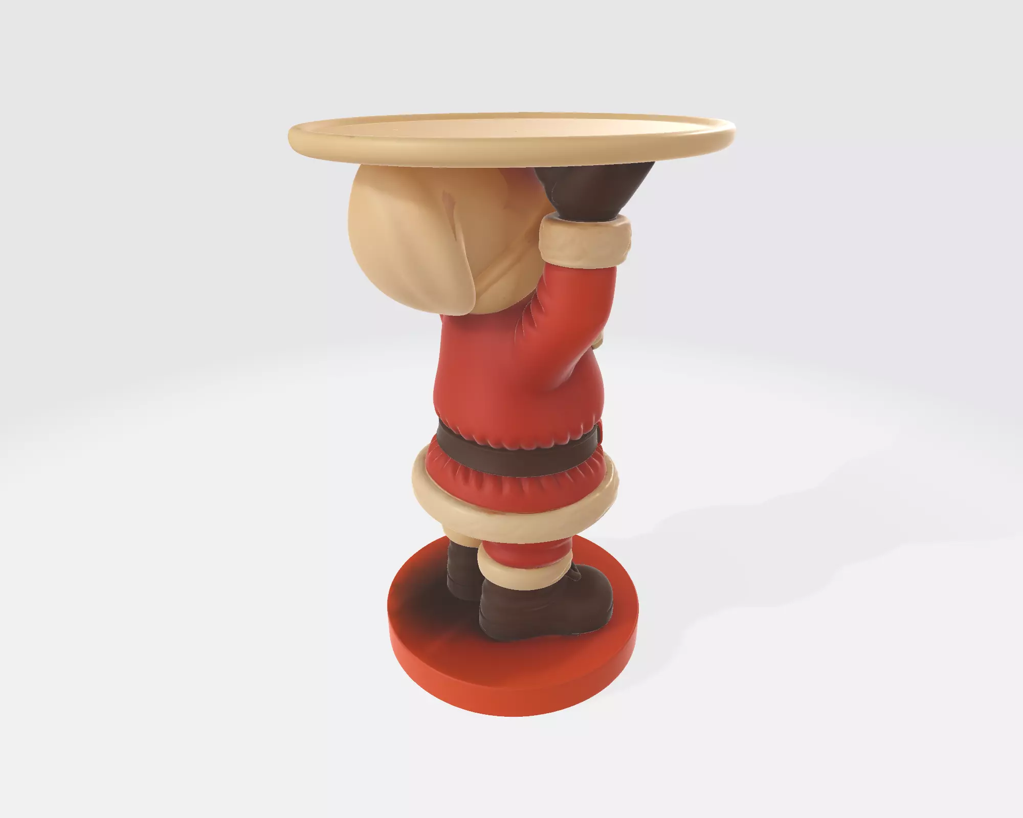 Santa Claus Table Stand Festive Holiday Home Decor Christmas  3D print model_6
