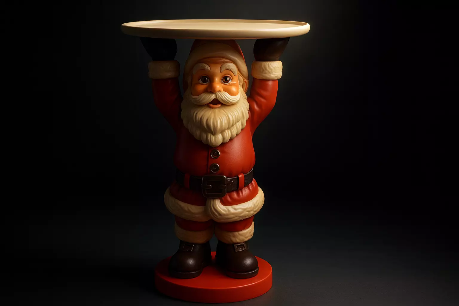 Santa Claus Table Stand Festive Holiday Home Decor Christmas  3D print model_0