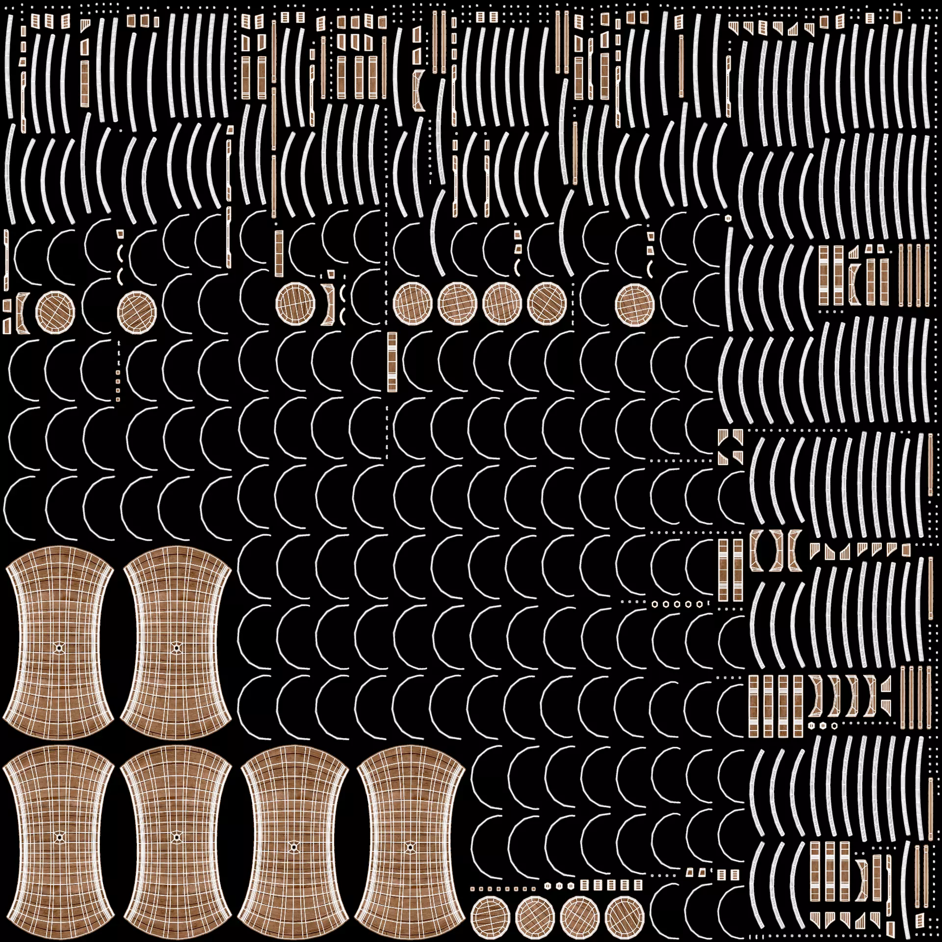 -Wine Barrels - Pile V1- 3D model_7