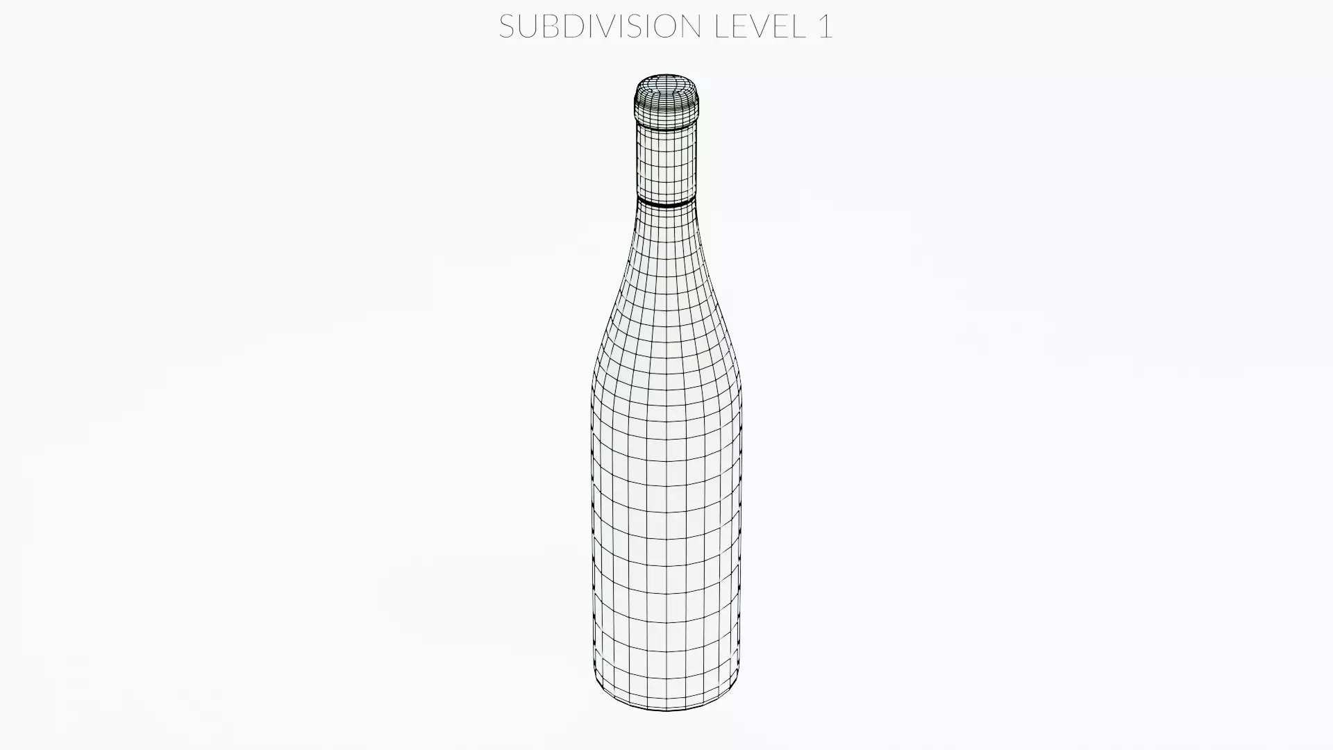-Wine Bottle V2- Low-poly 3D model_11