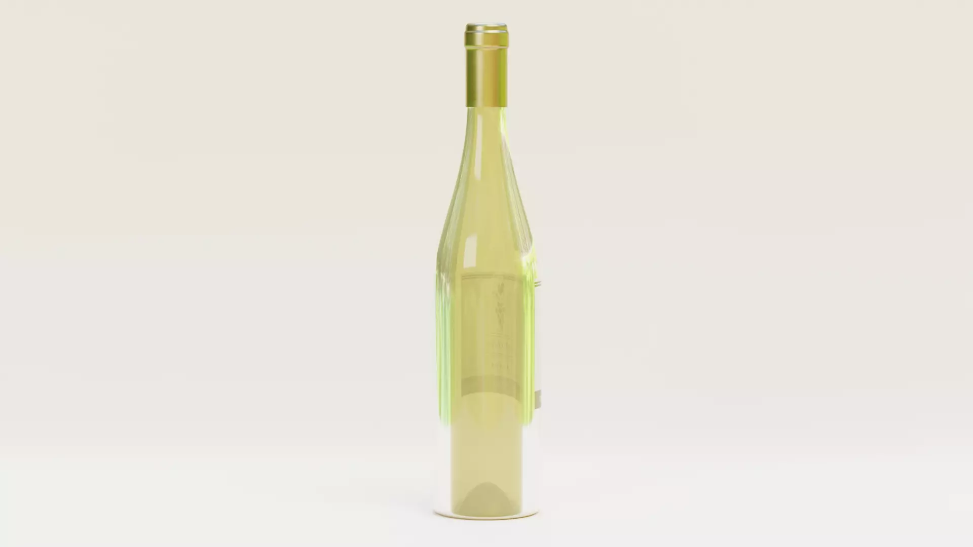 -Wine Bottle V2- Low-poly 3D model_3