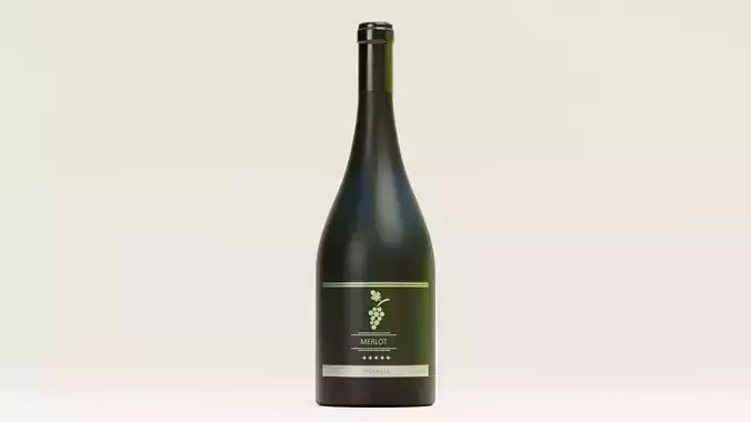 -Wine Bottle V3-Merlot-