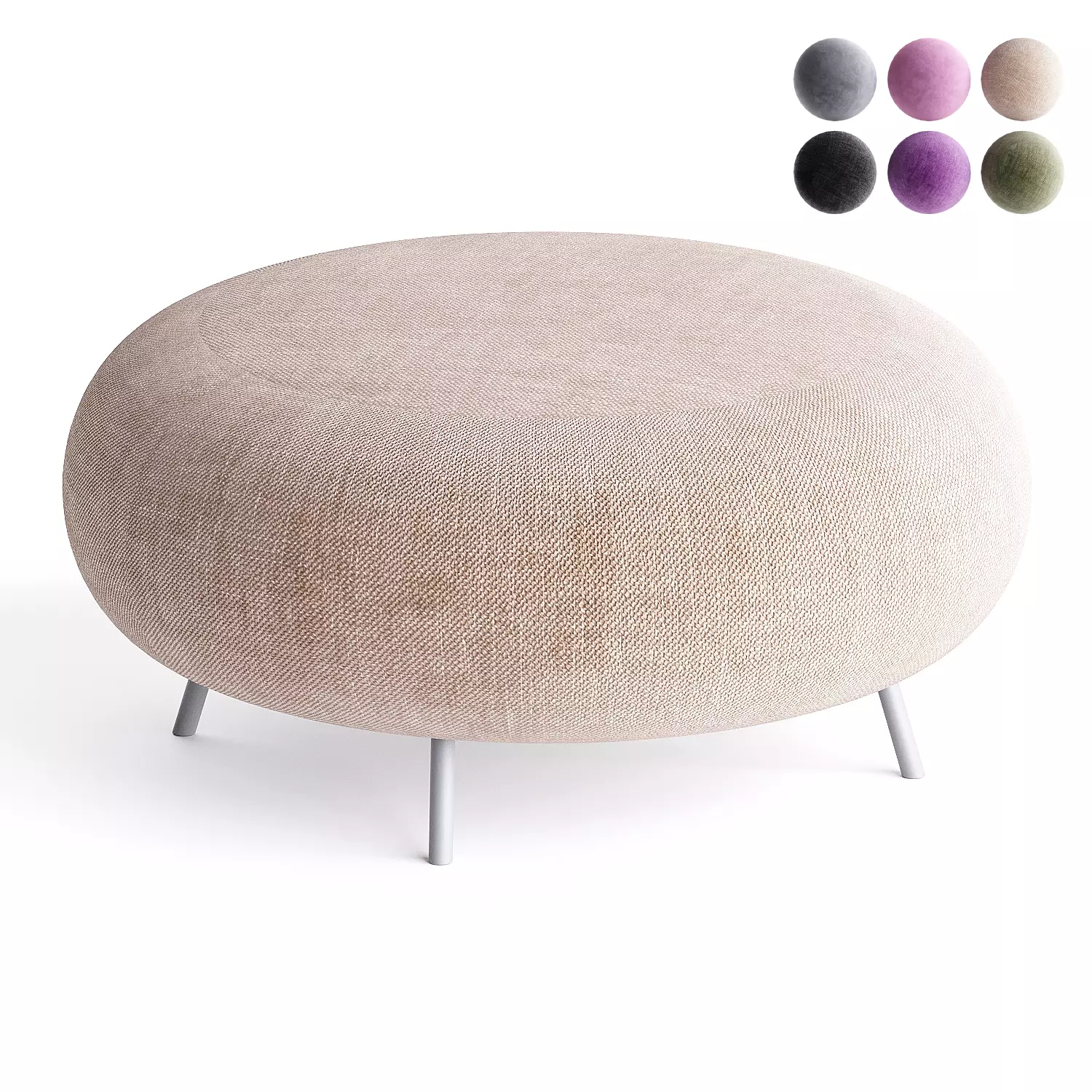 gioia 2 pouf 3D model_0