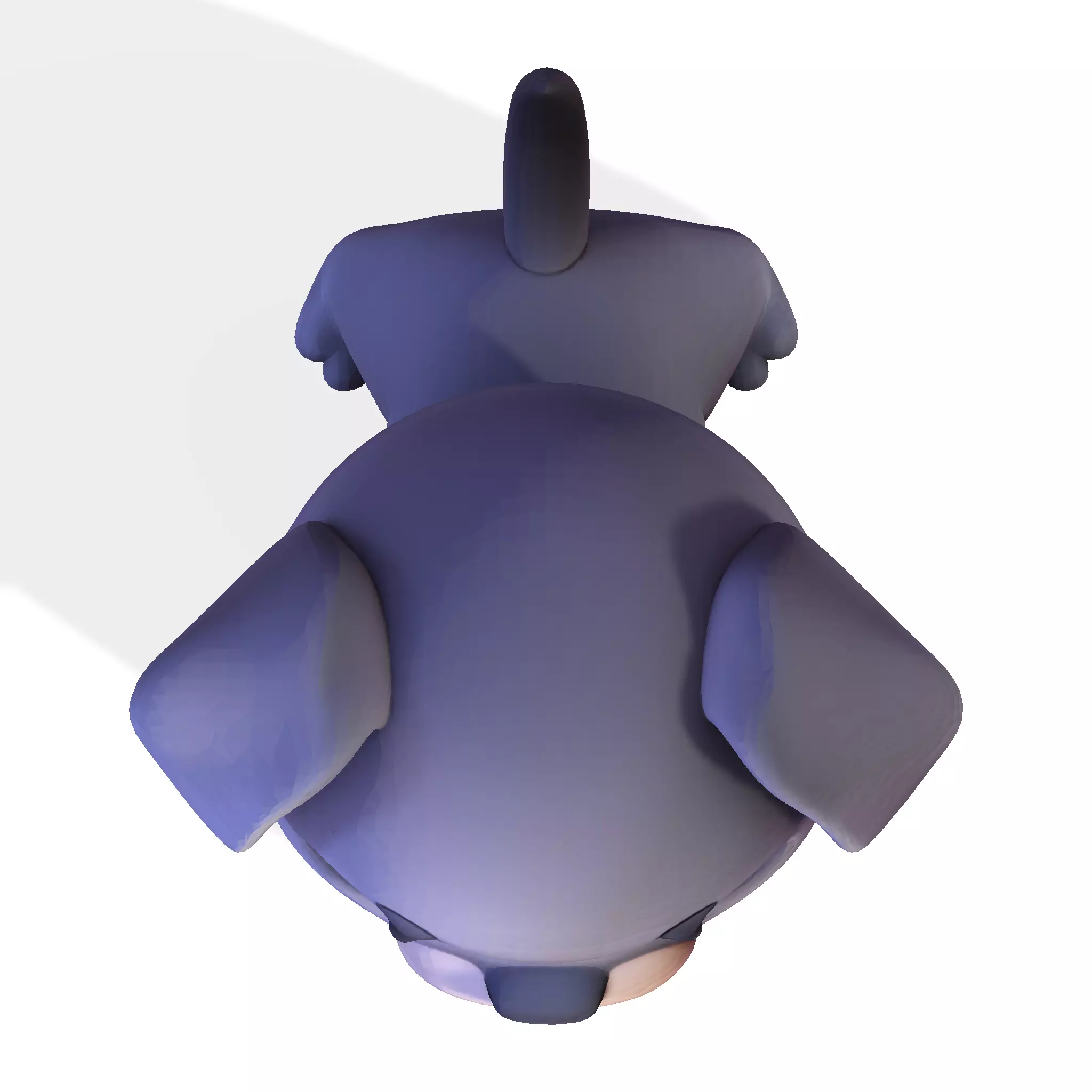 Cute Dog for rigging or 3d printing Low-poly 3D model_16
