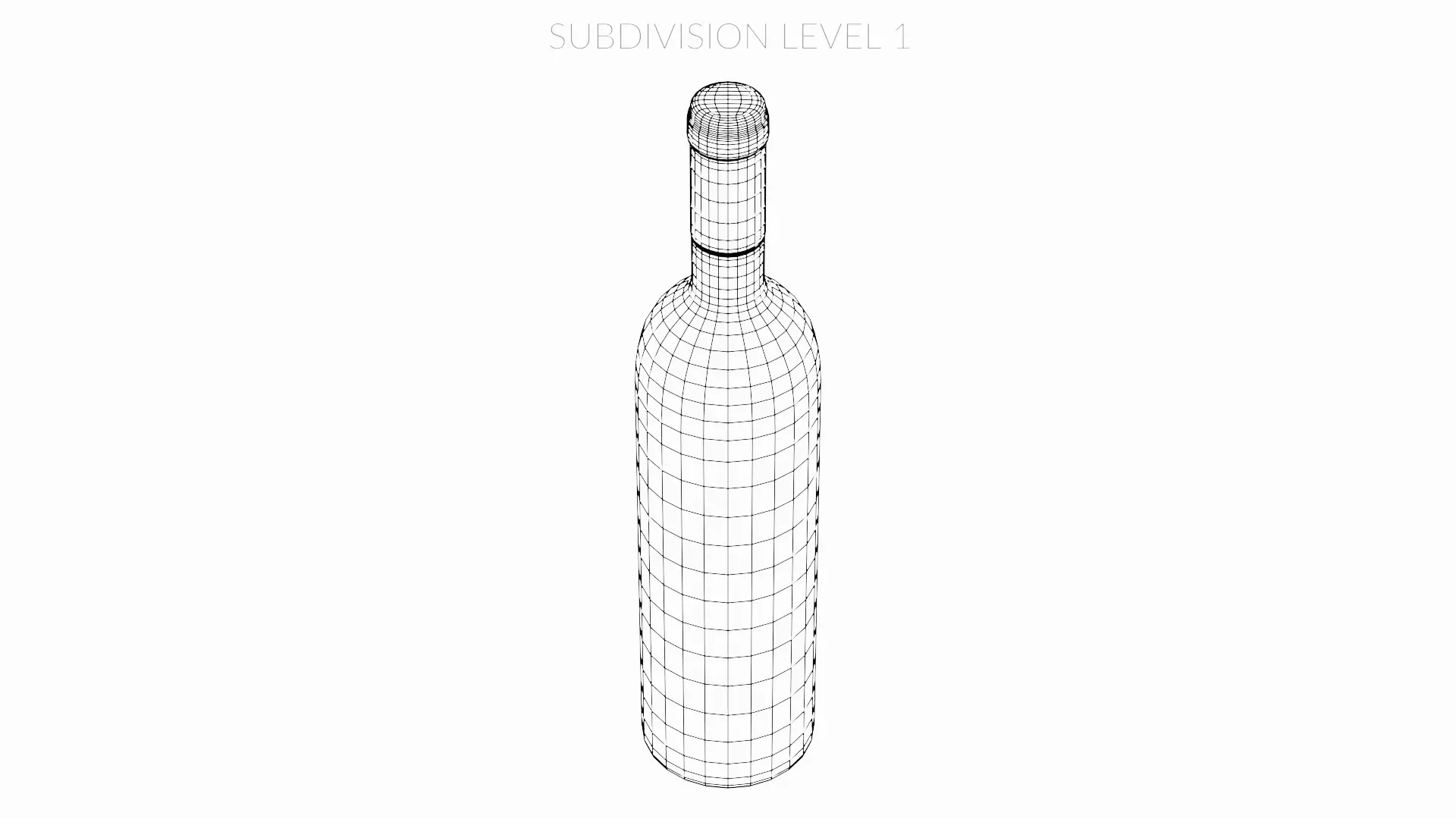 -Wine Bottle V5- Low-poly 3D model_11