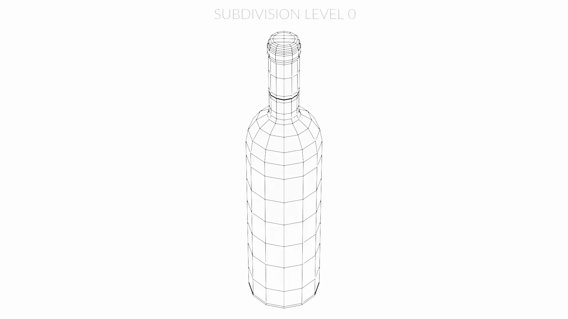 -Wine Bottle V5- Low-poly 3D model_10