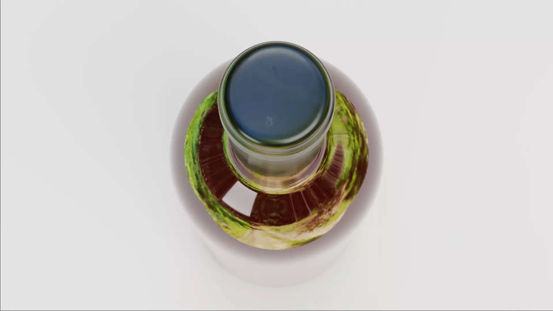 -Wine Bottle V5- Low-poly 3D model_4