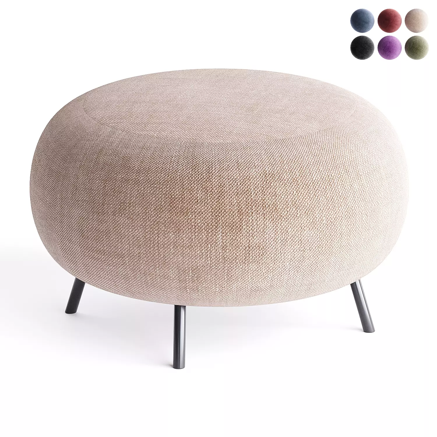 gioia pouf 3D model_0