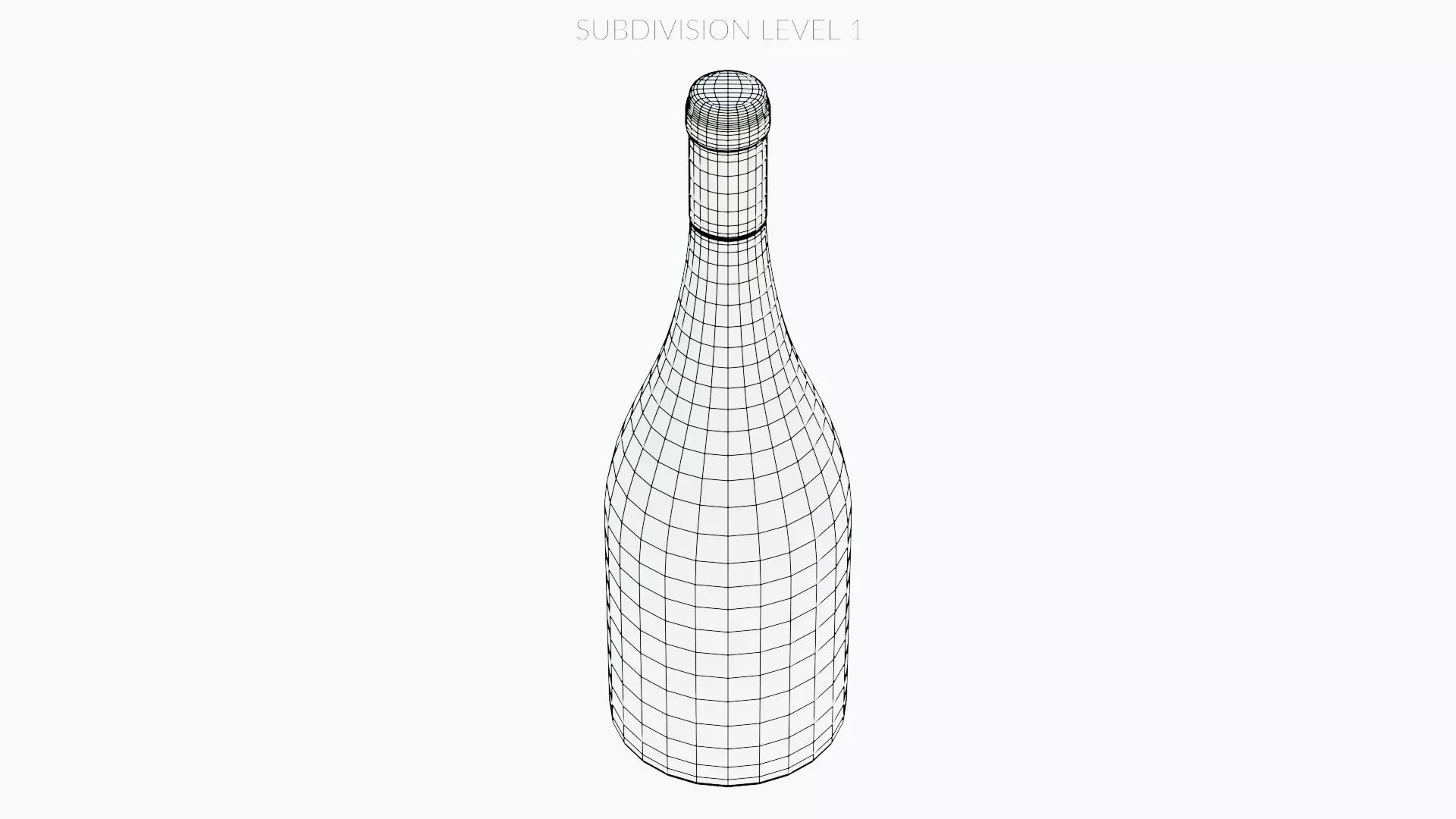 -Wine Bottle V7- Low-poly 3D model_11