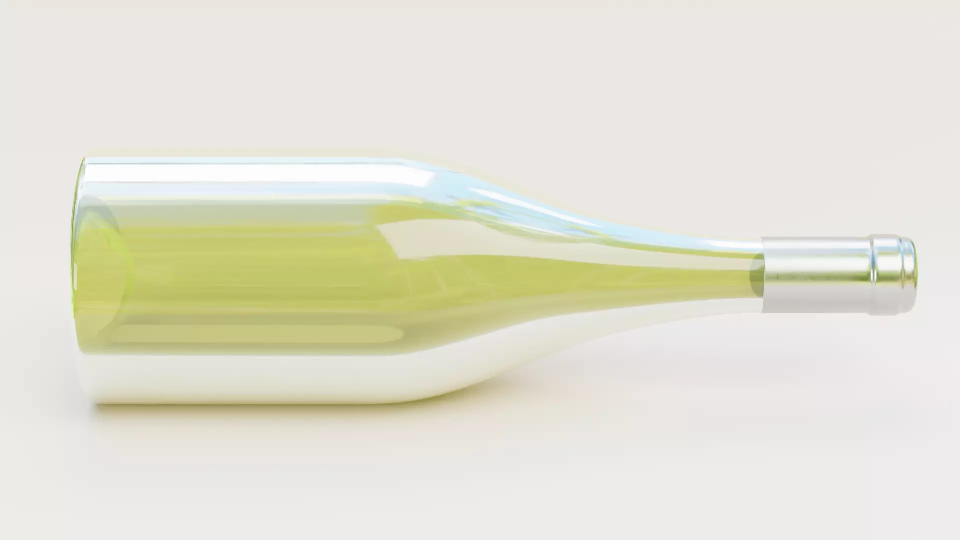 -Wine Bottle V7- Low-poly 3D model_3