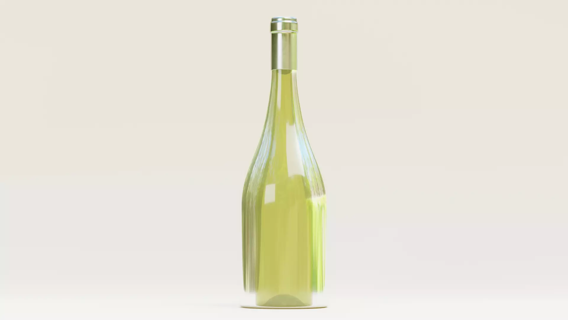 -Wine Bottle V7- Low-poly 3D model_0