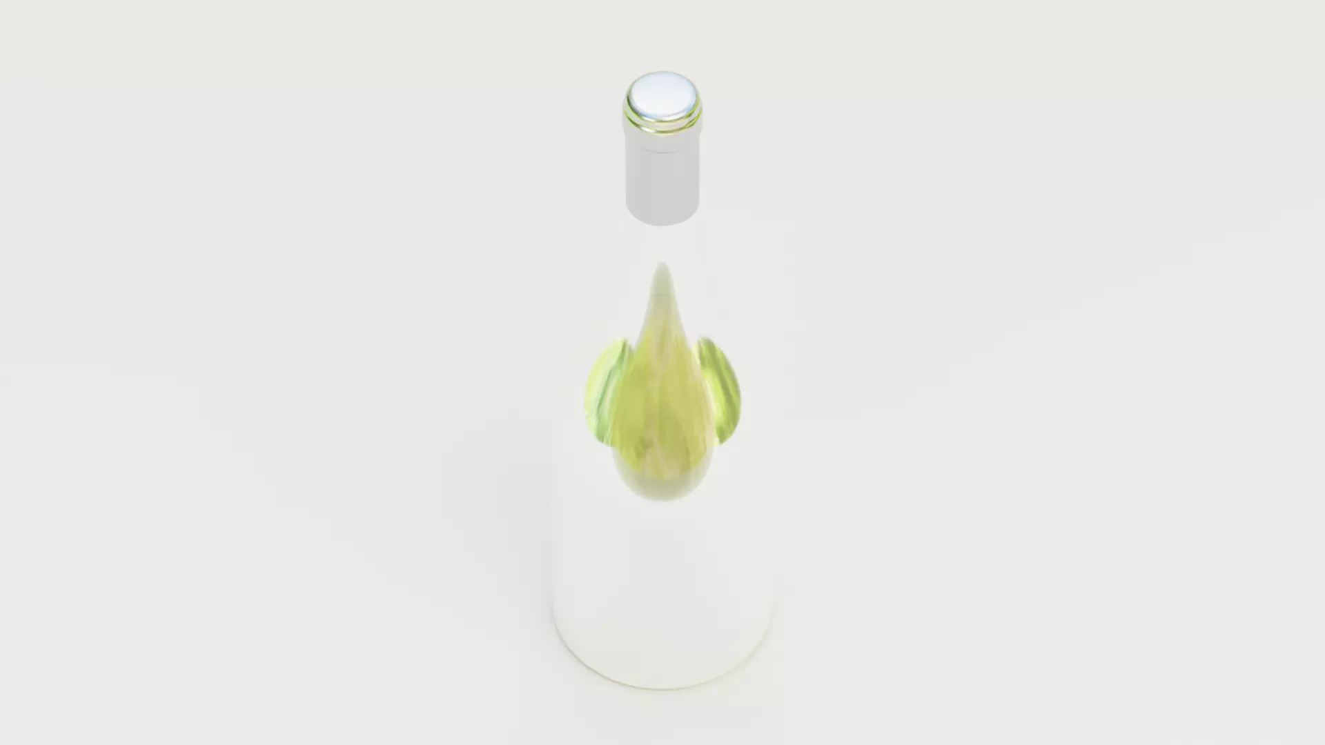 -Wine Bottle V7- Low-poly 3D model_2