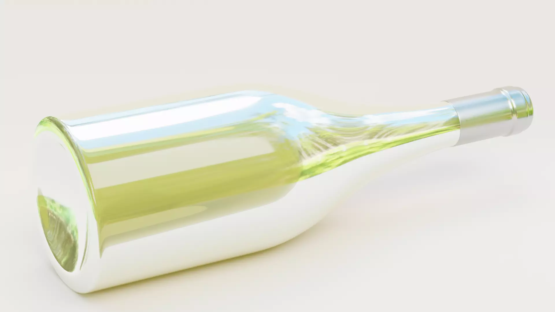 -Wine Bottle V7- Low-poly 3D model_4