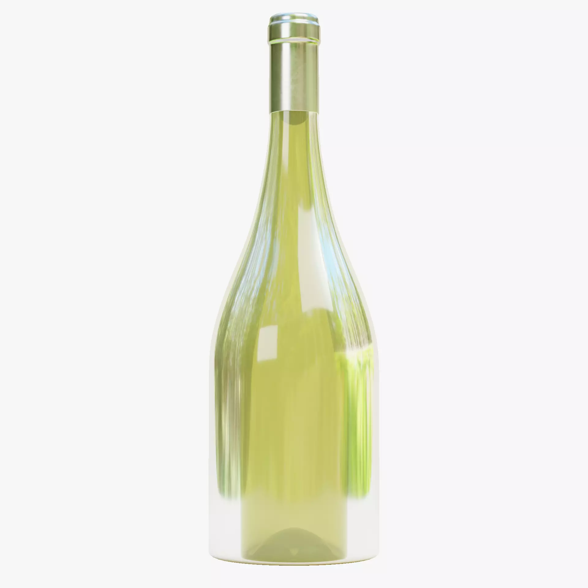 -Wine Bottle V7- Low-poly 3D model_12