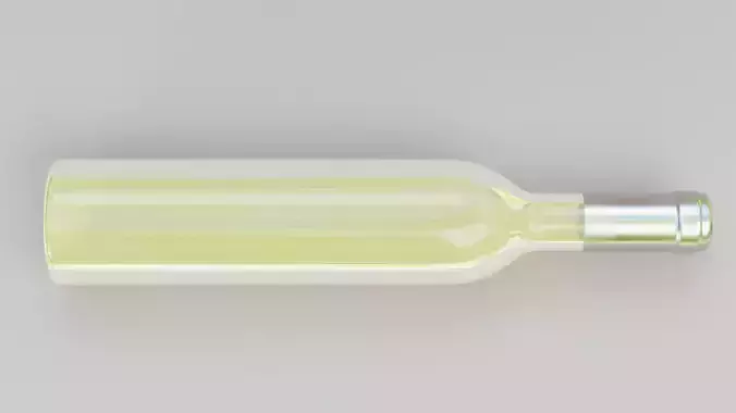 Wine Bottle V8 - Packaging Concept Low-poly 3D model 5