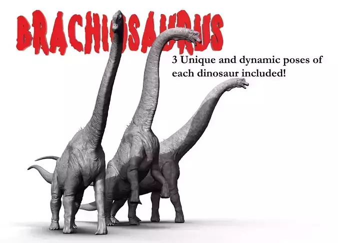 Brachiosaurus models for 3dprint
