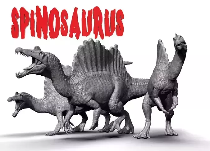 Spinosaurus models for 3d print