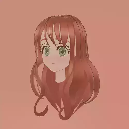 Anime-Girl character model