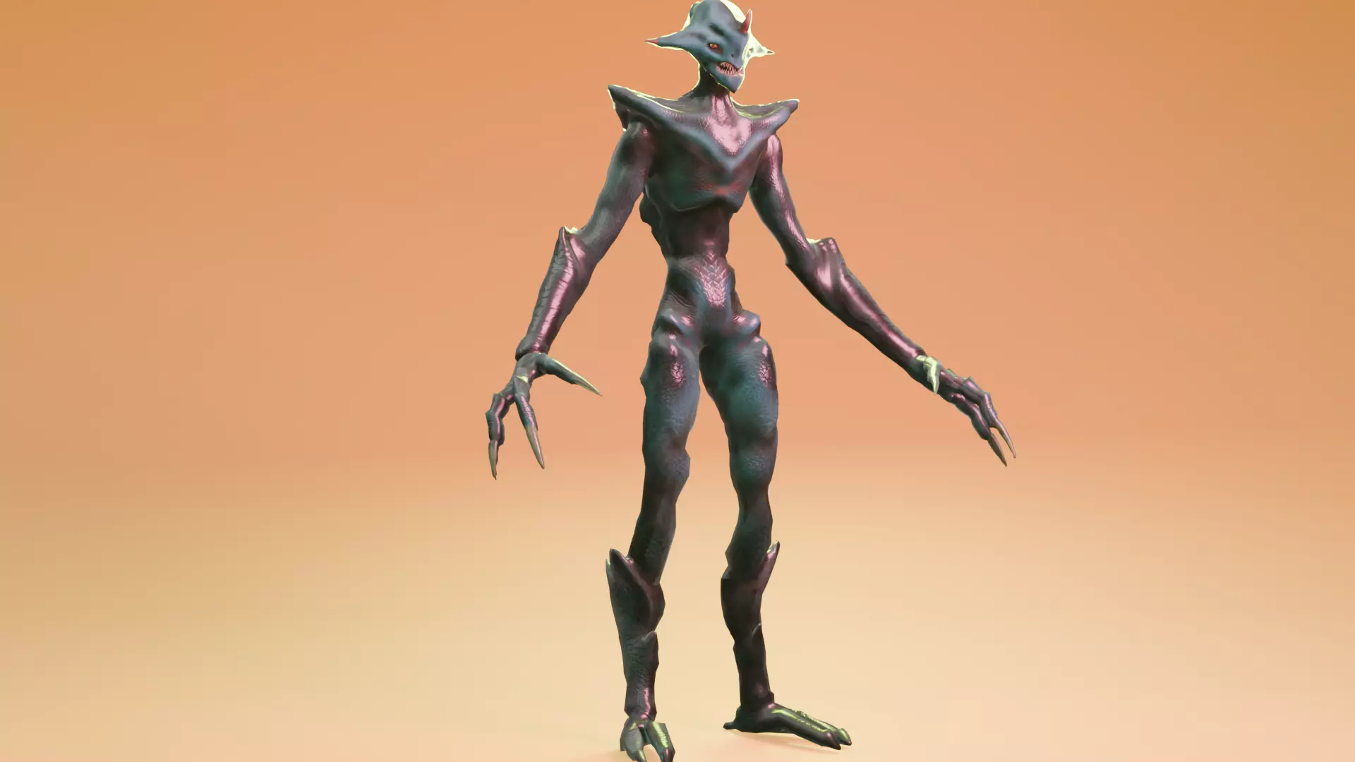 Alien monster Fohorn 3D model_0