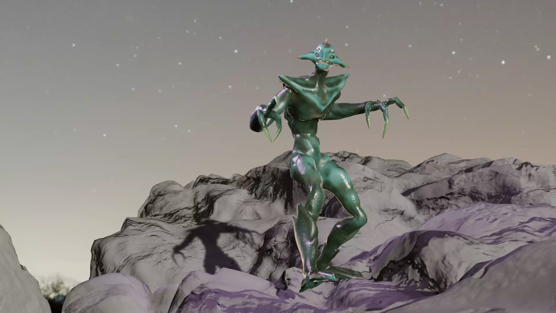 Alien monster Fohorn 3D model_19