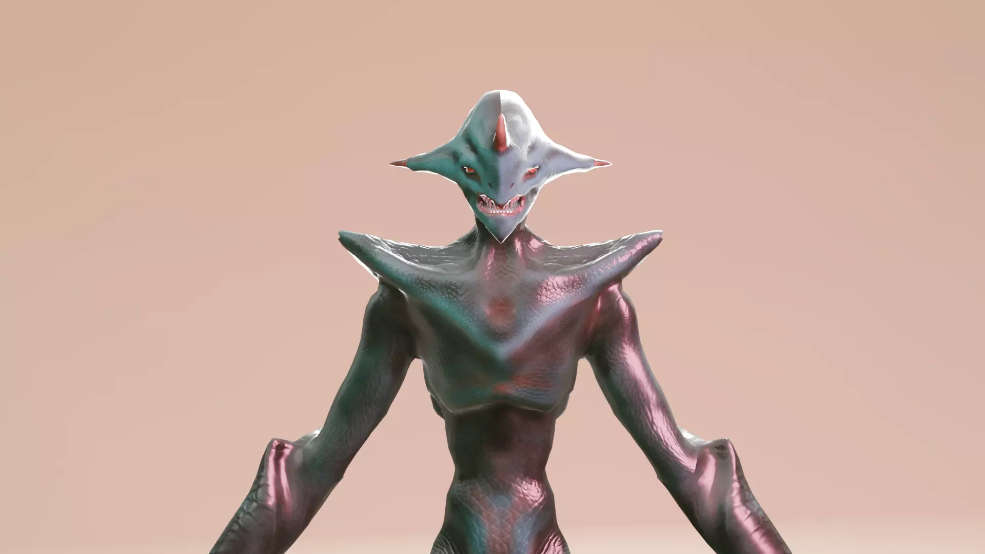 Alien monster Fohorn 3D model_4