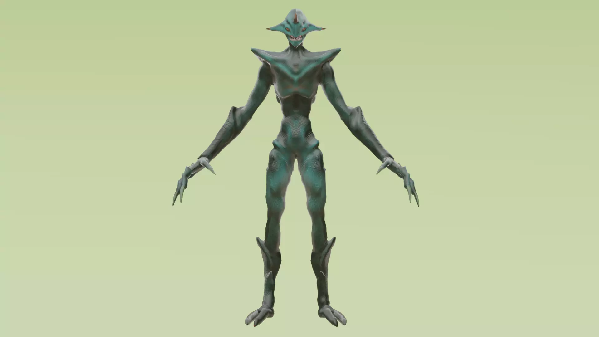 Alien monster Fohorn 3D model_7