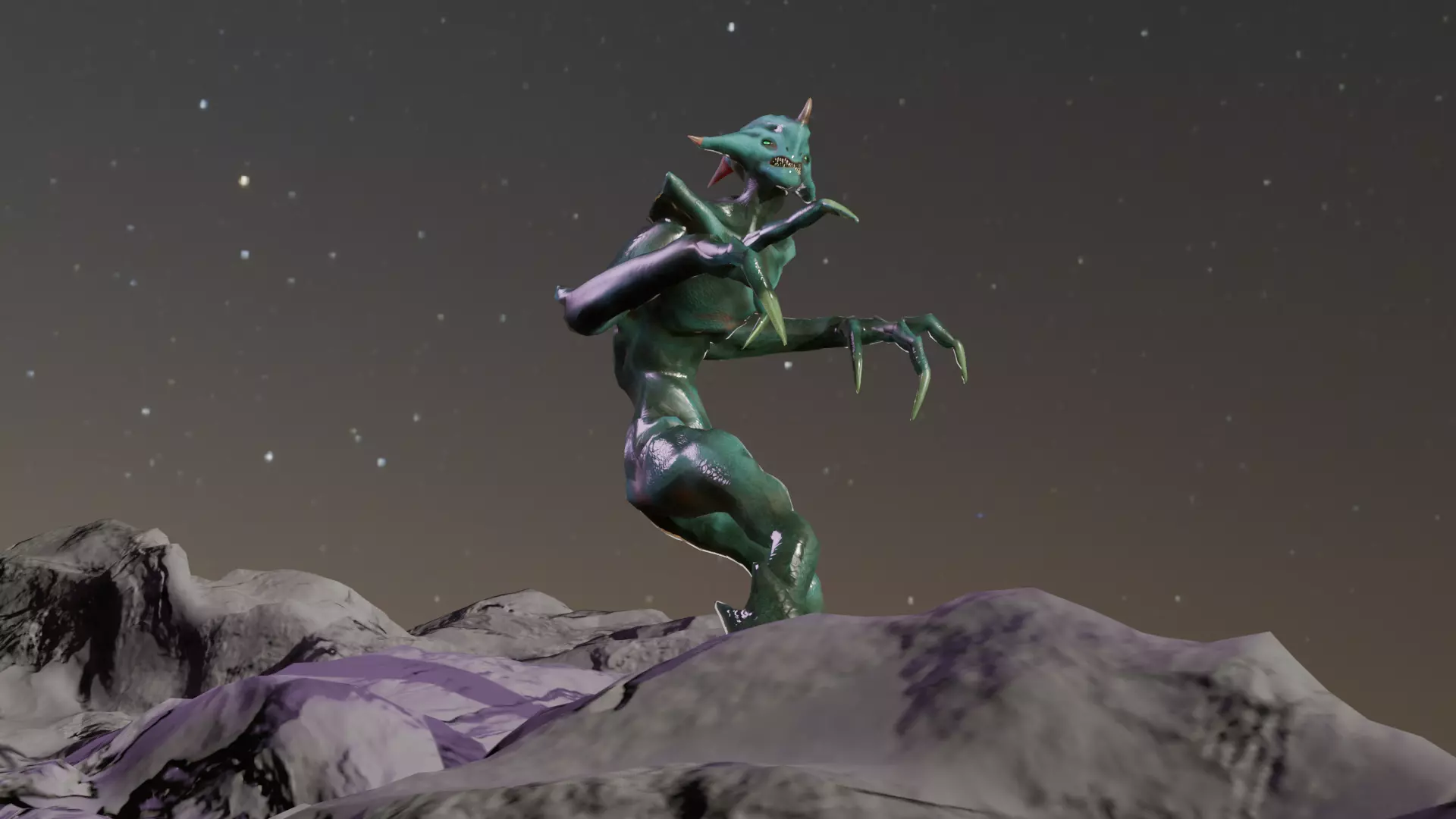 Alien monster Fohorn 3D model_14