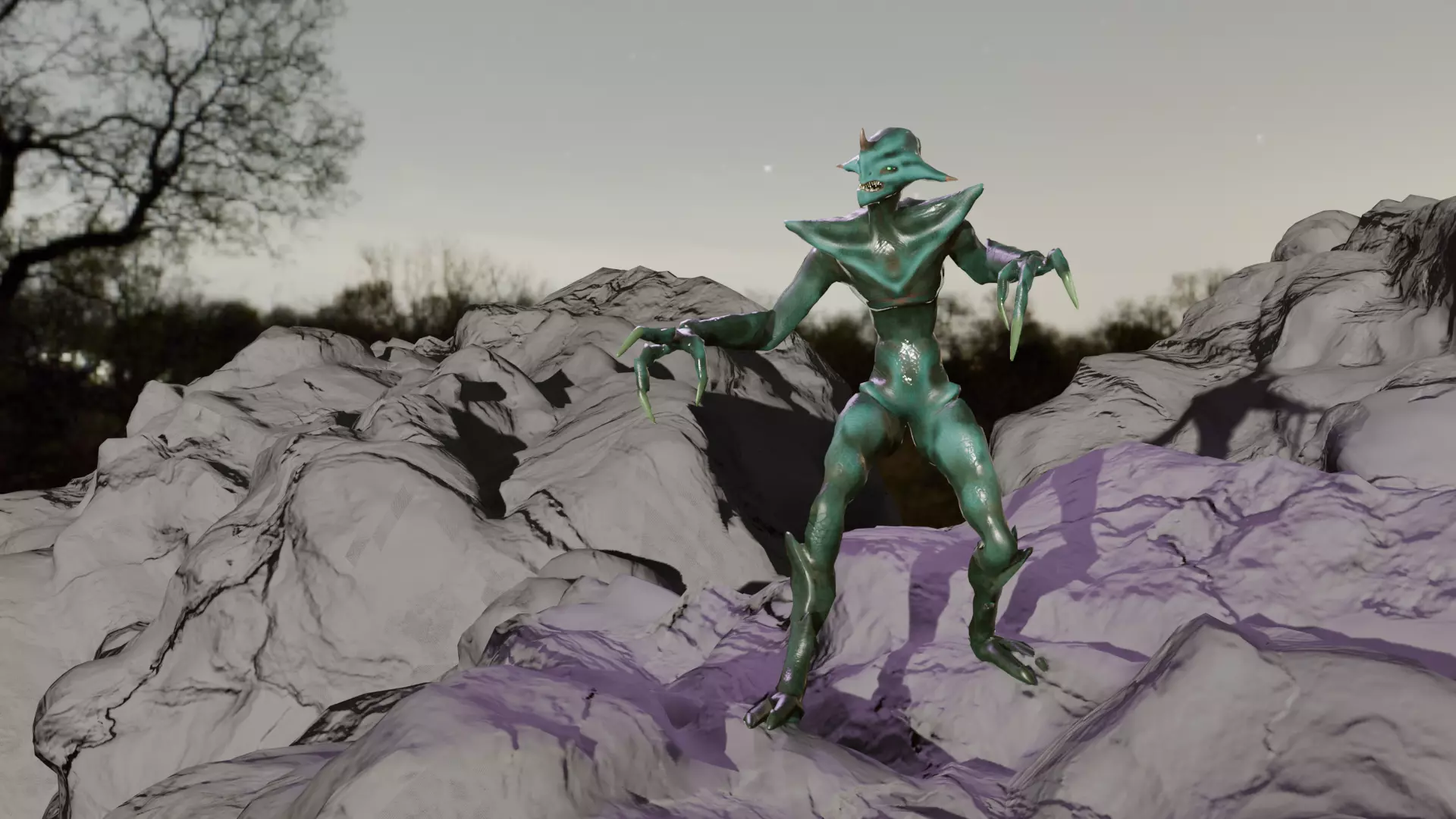 Alien monster Fohorn 3D model_22