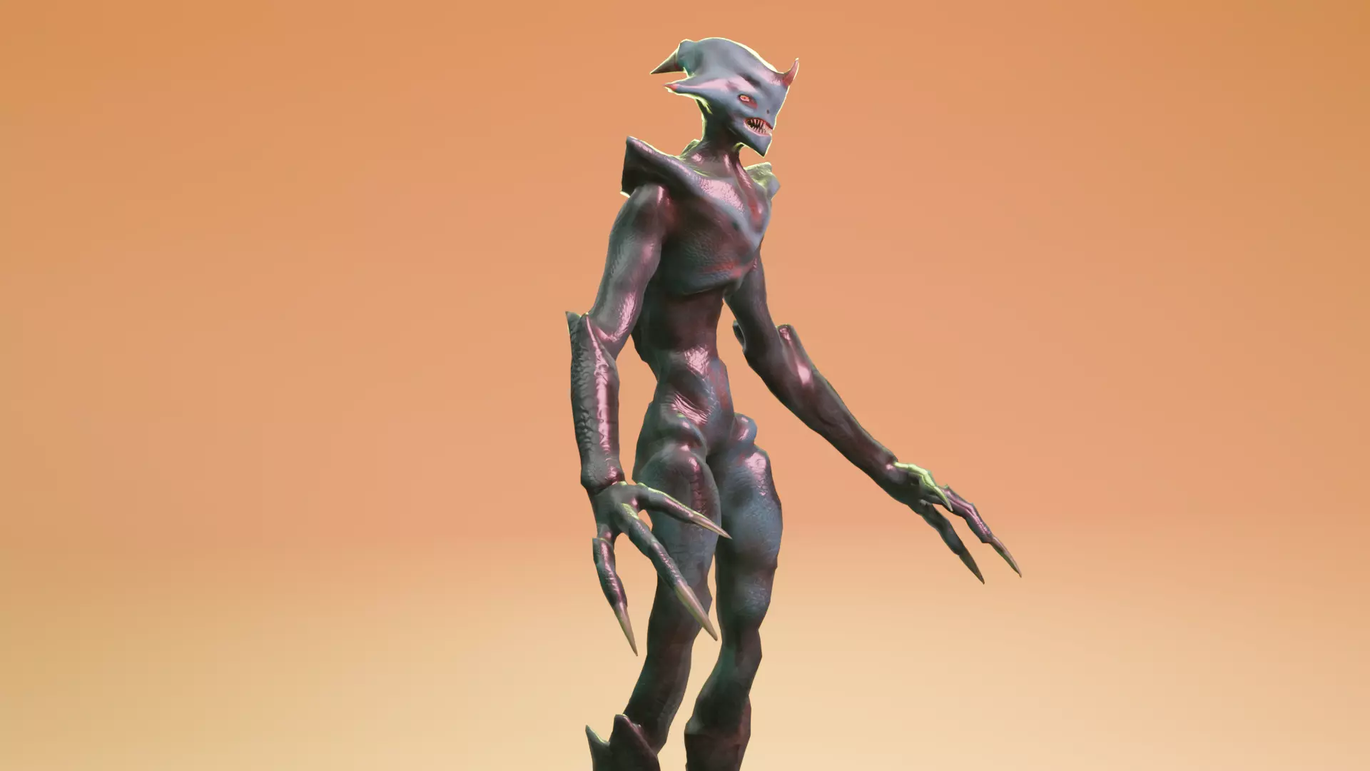 Alien monster Fohorn 3D model_2