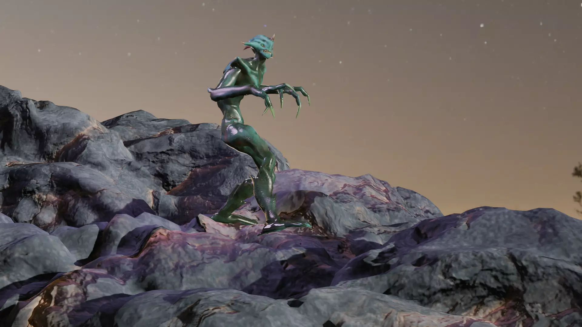 Alien monster Fohorn 3D model_17