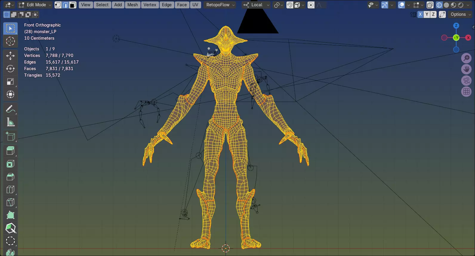 Alien monster Fohorn 3D model_16