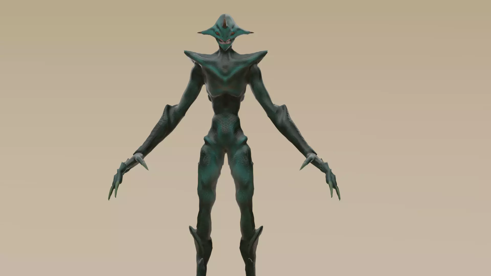 Alien monster Fohorn 3D model_8