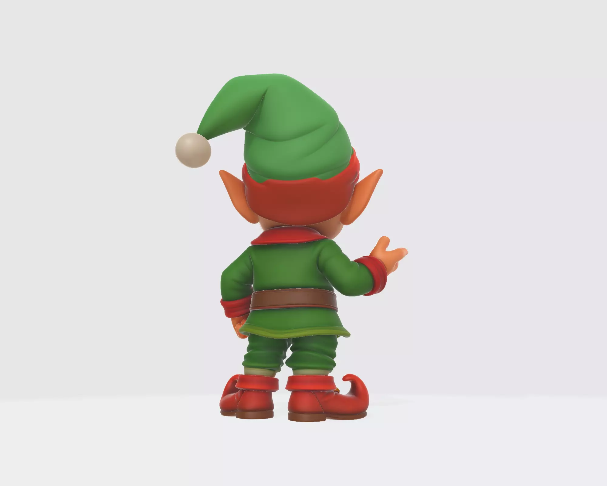 Adorable Christmas Elf Figurine Holiday Decoration  3D print model_6