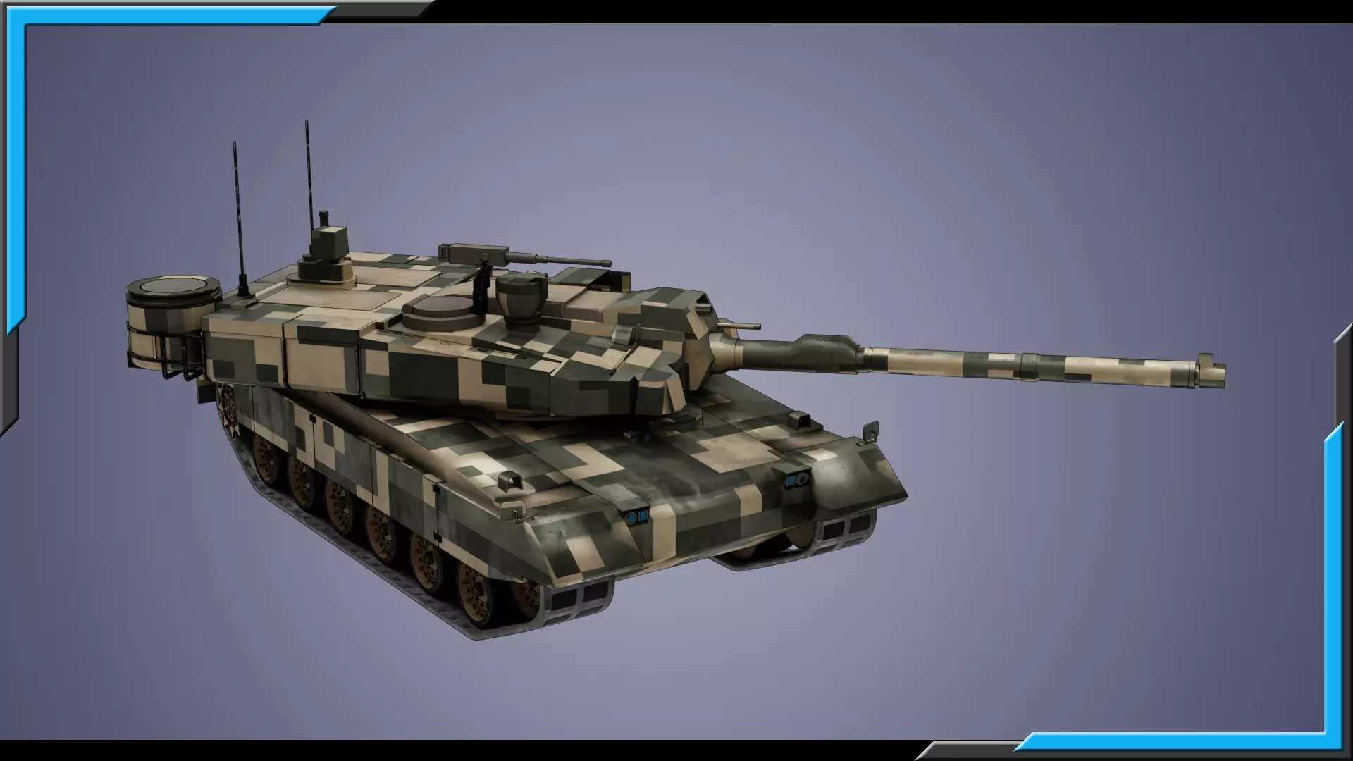 K2 Black Panther LowPoly-3D Model-6 Skins-4K tex-Rigged Tank Low-poly 3D model_6