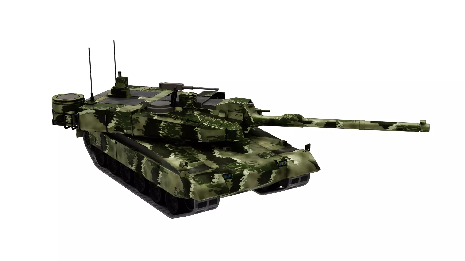 K2 Black Panther LowPoly-3D Model-6 Skins-4K tex-Rigged Tank Low-poly 3D model_16