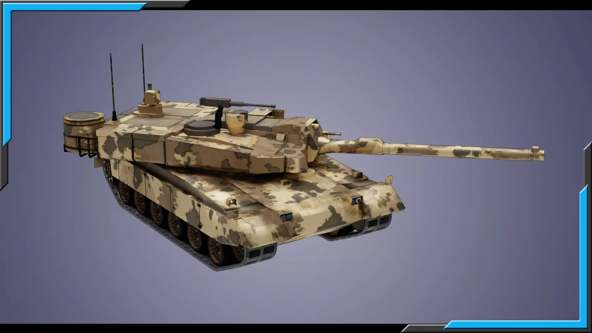 K2 Black Panther LowPoly-3D Model-6 Skins-4K tex-Rigged Tank Low-poly 3D model_3