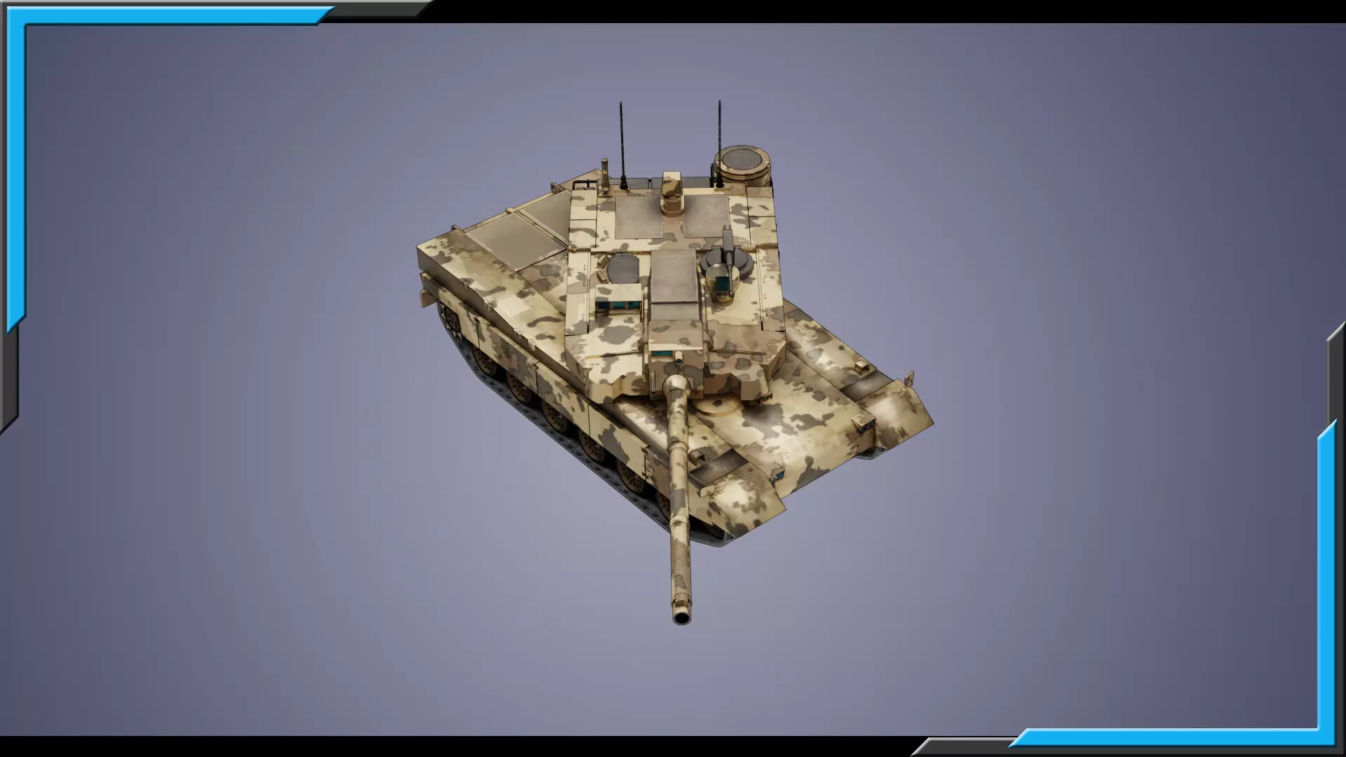 K2 Black Panther LowPoly-3D Model-6 Skins-4K tex-Rigged Tank Low-poly 3D model_11