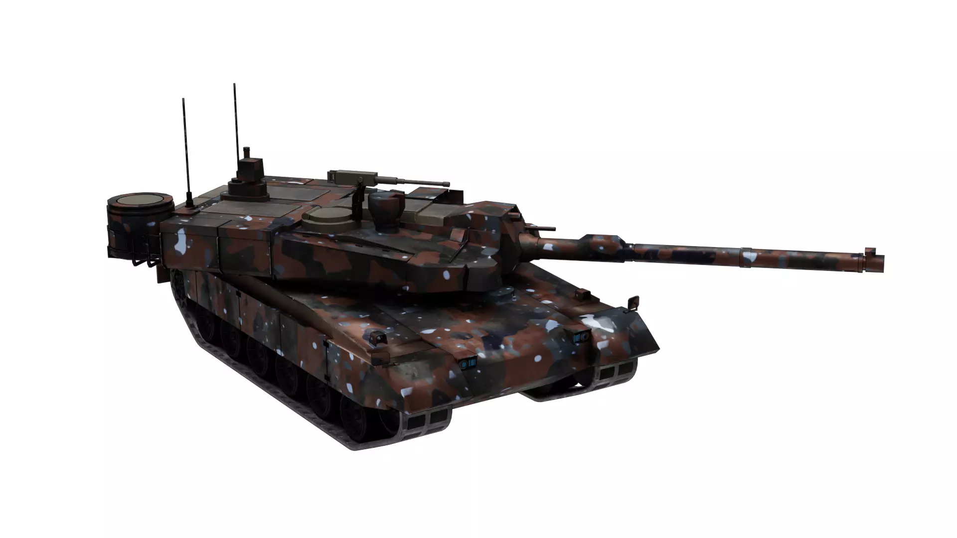 K2 Black Panther LowPoly-3D Model-6 Skins-4K tex-Rigged Tank Low-poly 3D model_15