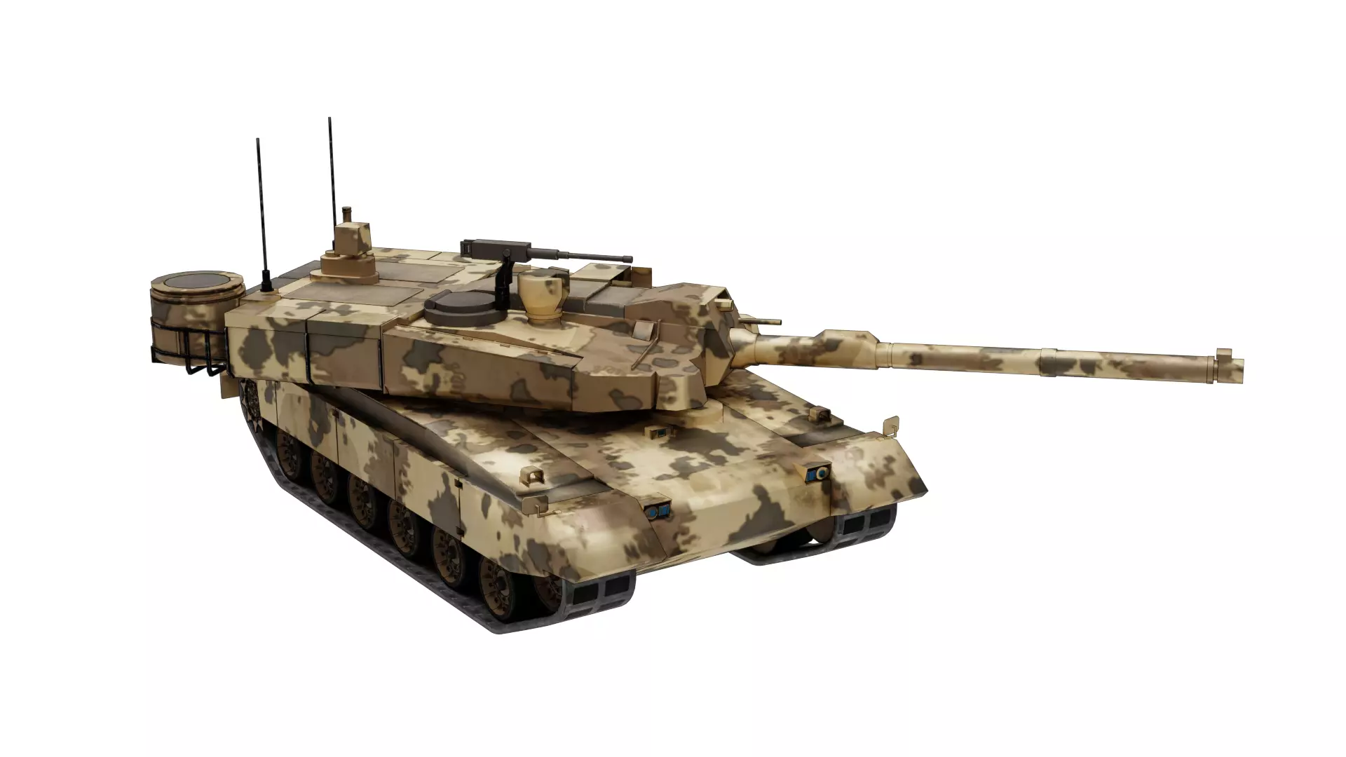 K2 Black Panther LowPoly-3D Model-6 Skins-4K tex-Rigged Tank Low-poly 3D model_17