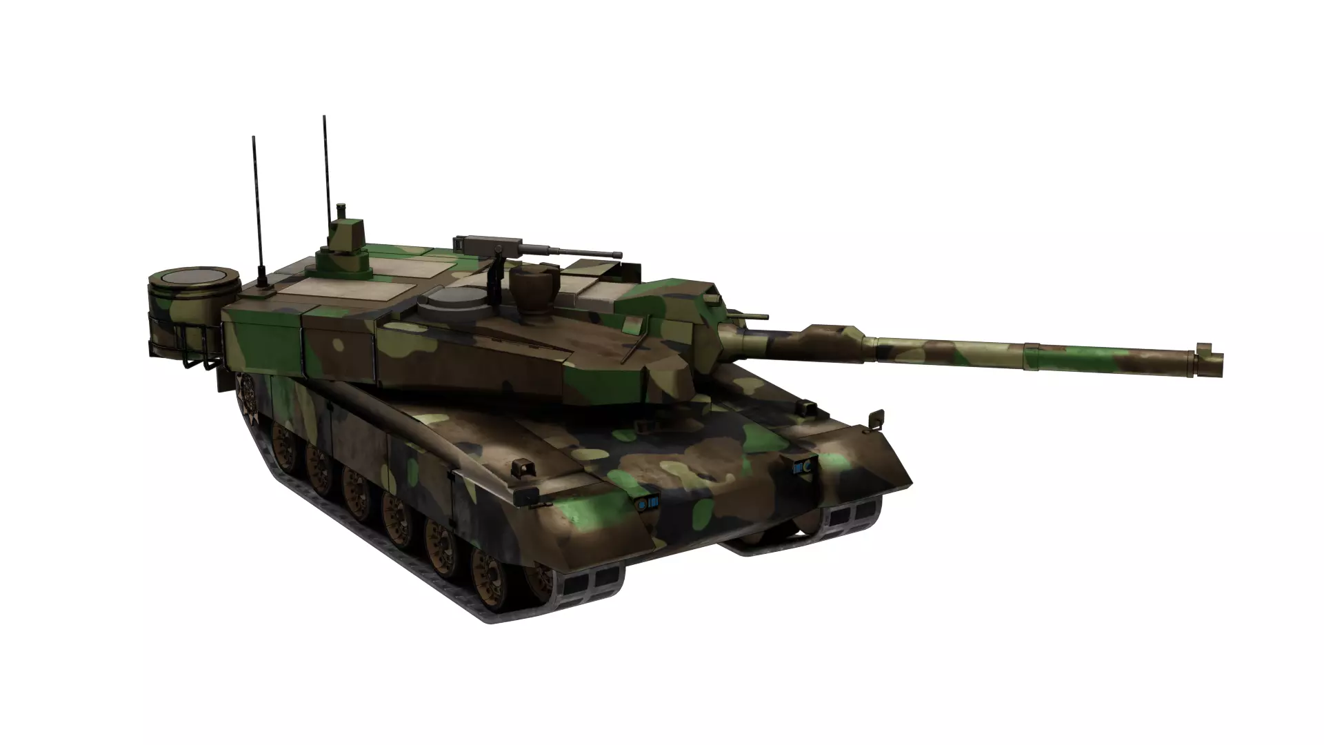 K2 Black Panther LowPoly-3D Model-6 Skins-4K tex-Rigged Tank Low-poly 3D model_14