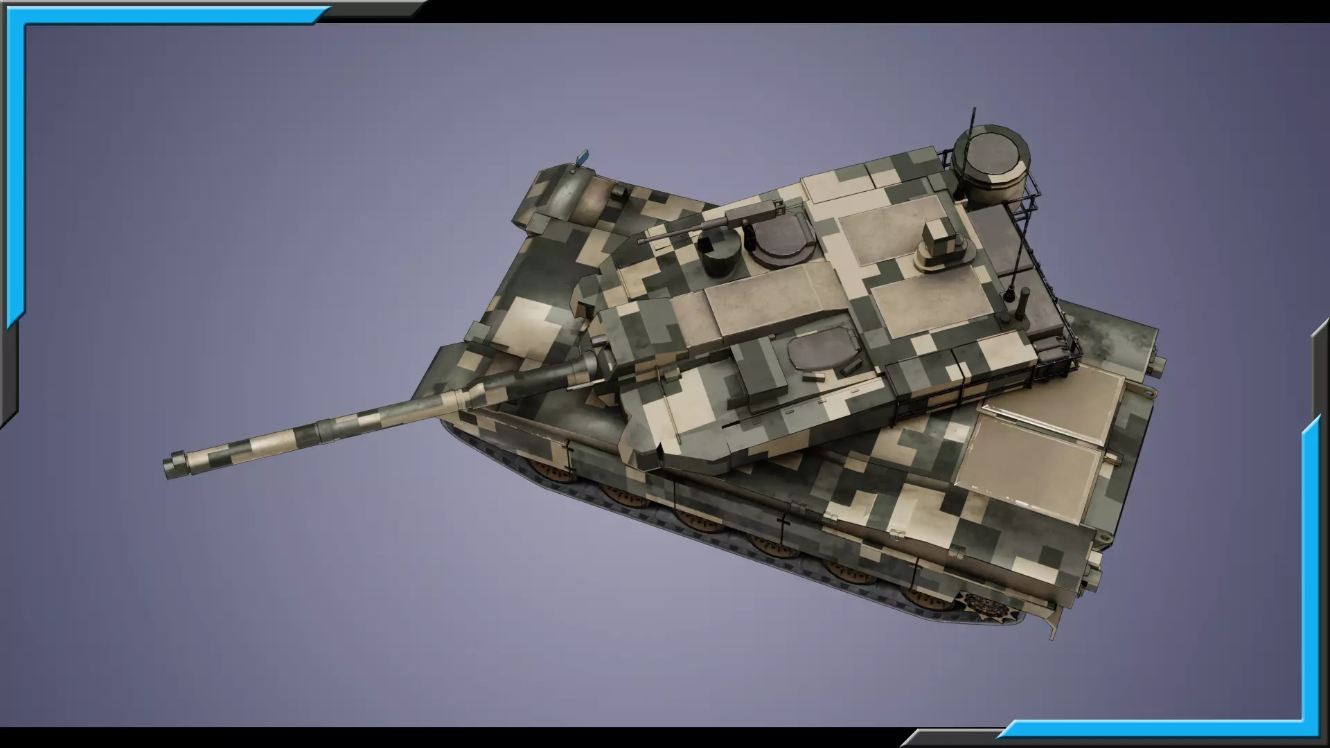 K2 Black Panther LowPoly-3D Model-6 Skins-4K tex-Rigged Tank Low-poly 3D model_5